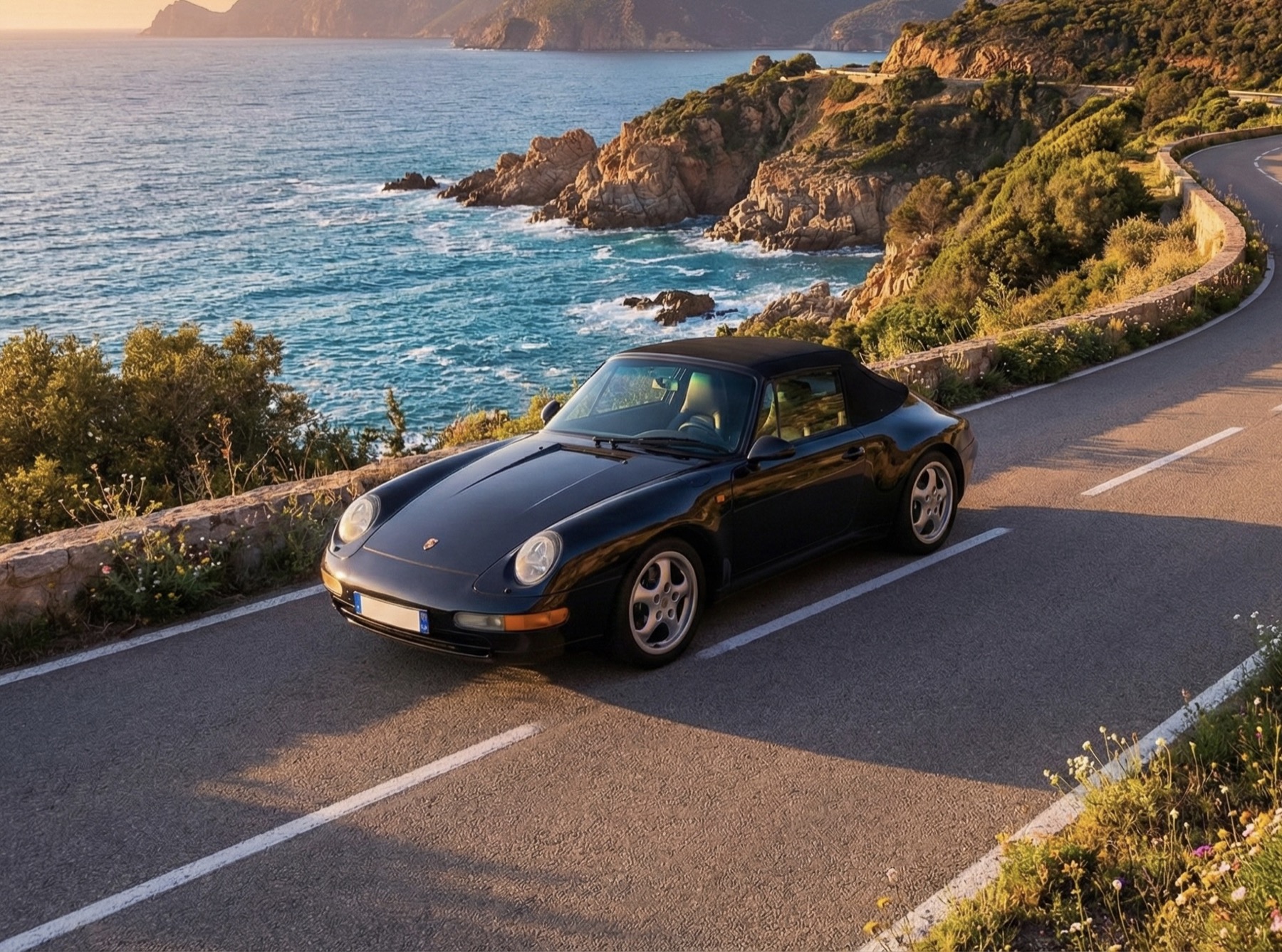 Porsche 993 Cabrio als Oldtimer mieten